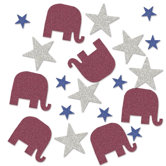 Beistle 1/2oz. Republican Deluxe Sparkle Confetti Packs, 2ct.